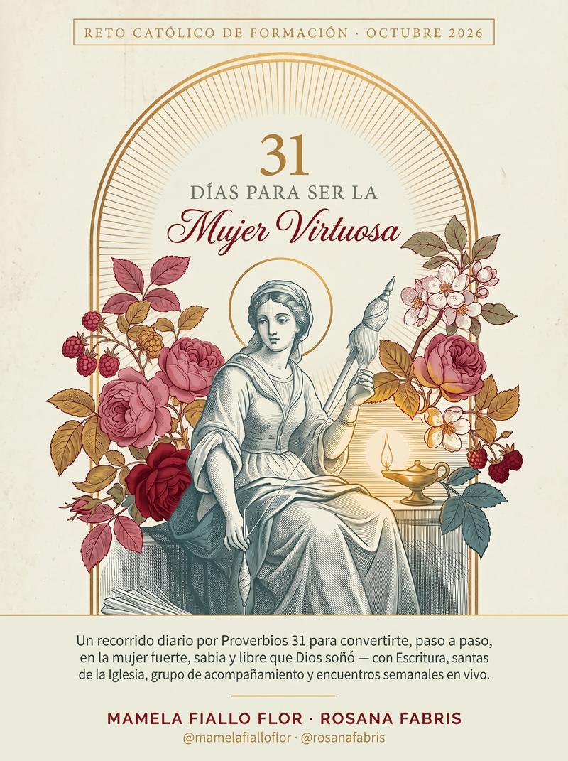 Portada del reto: 31 días para ser la Mujer Virtuosa, con Mamela Fiallo Flor y Rosana Fabris.